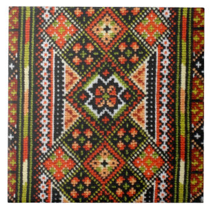 Oekraïense Vyshyvanka Rushnyk Embroidery Tegeltje