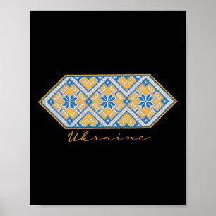 Oekraïense Vyshyvanka Traditioneel Ornament Van Oe Poster