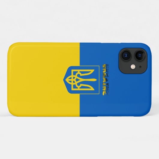 Oekraïense wapenschild Case-Mate iPhone case (Achterkant (horizontaal))