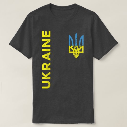 Oekraïense wapenschild Emblem Oekraïense vlag T-shirt (Design voorkant)