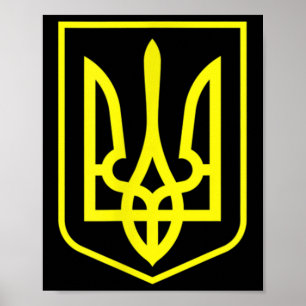 Oekraïense wapenschild lak grafisch zelensky T-shi Poster