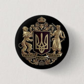 Oekraïense wapenschild Pin Button (Voorkant)