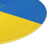 Oekraïense wapenschild snijplank (Hoek)