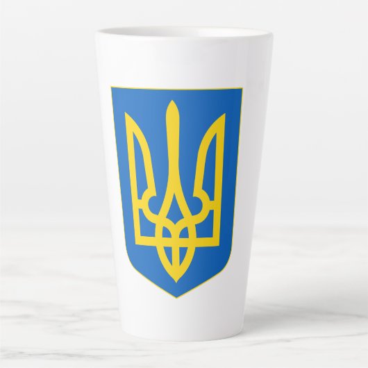 Oekraïense wapenstilstand latte mok (Voorkant)