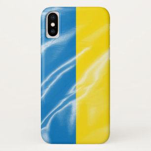 Oekraïense zijdevlag iPhone x hoesje