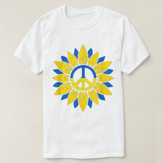 oekraïense zonnebloem t-shirt (Design voorkant)