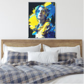 "Oekraïne" Alarm. Weep. Pijn. Canvas Afdruk (Insitu (Slaapkamer))