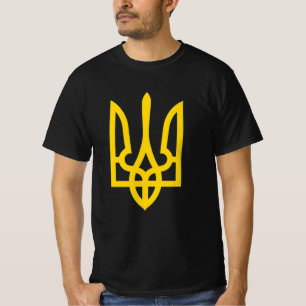 Oekraïne basis Drie-tand T-shirt