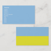 Oekraïne - Bedrijven Visitekaartje (Voorkant / Achterkant)