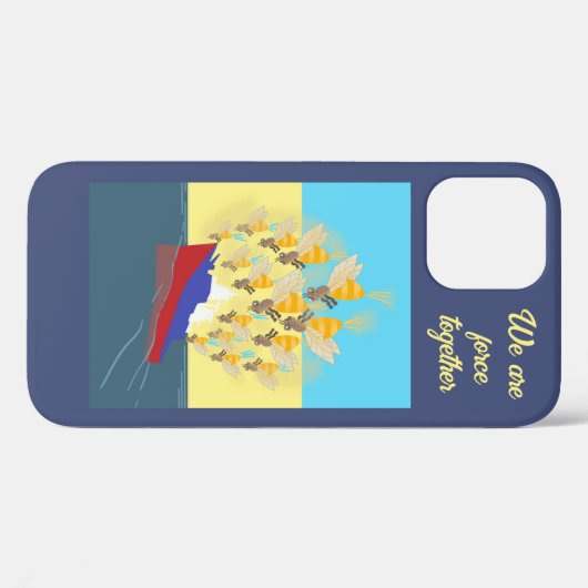 Oekraïne "blauw geel" kleurig Case-Mate iPhone case (Achterkant (horizontaal))