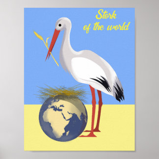 Oekraïne "blauw geel" vredelievend poster