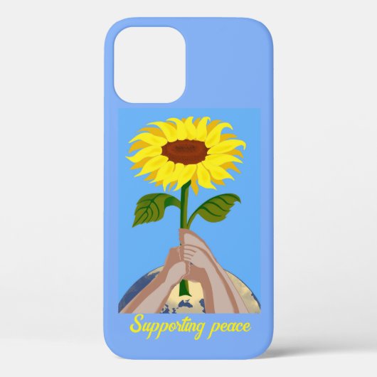 Oekraïne "blauwe gele" zonnebloem, kleurrijk Case-Mate iPhone case (Achterkant)