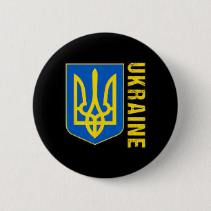 Oekraïne Cadeau Vlag Ukraini Kiev Oekraïens Ukraji Ronde Button 5,7 Cm