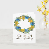 Oekraïne De vlag van Uki Floral Wreaths Oekraïne Kaart (Gele Bloem)