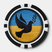 Oekraïne Dove of Peace Poker Chips (Voorkant)