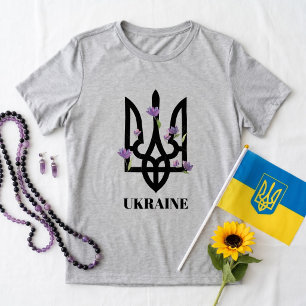 OEKRAÏNE. Drietand. Oekraïens wapen. Tri-Blend Shirt