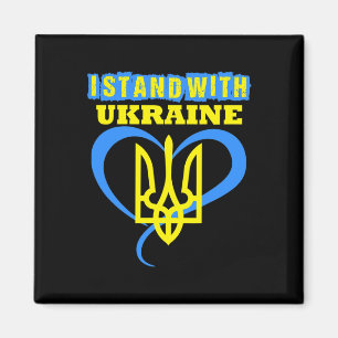 Oekraïne Drietand Oekraïense Vlag Oekraïense Vlag Magneet
