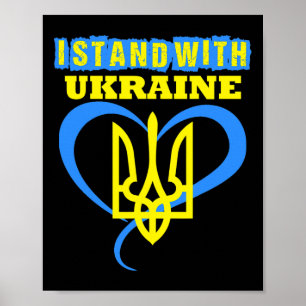 Oekraïne Drietand Oekraïense Vlag Oekraïense Vlag  Poster