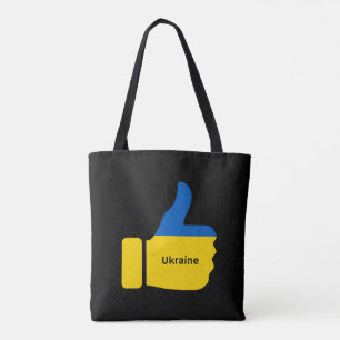 Oekraïne, duimen omhoog, Canvas tas