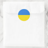 Oekraïne Fisheye Flag Sticker (Tas)