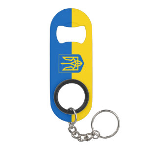 Oekraïne Flag Blue Yellow Patriotic Sleutelhanger Mini Flessenopener