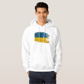 Oekraïne Flag Hoodie (Voorkant volledig)
