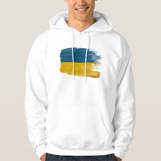 Oekraïne Flag Hoodie (Voorkant)
