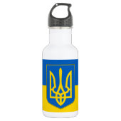 Oekraïne Flag Liberty Bottle Waterfles (Voorkant)