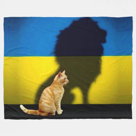 OEKRAÏNE FLEECE DEKEN (Voorkant (Horizontaal))