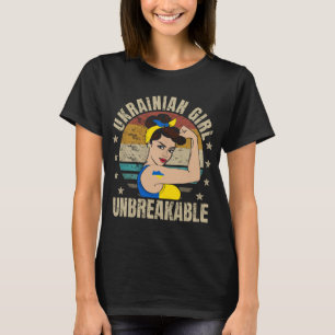 Oekraïne Girl Unbreakable Oekrainian Strong Woman T-shirt
