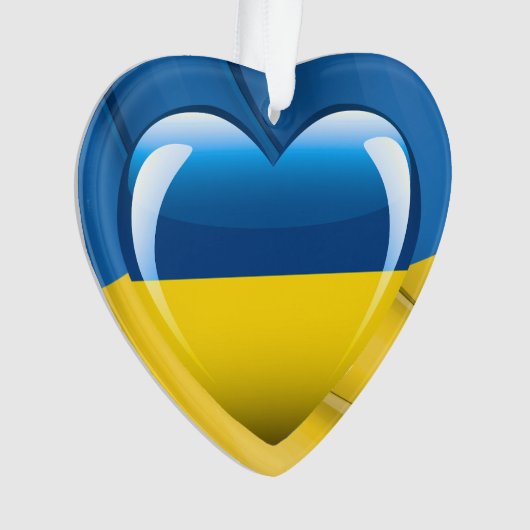 Oekraïne Heart Ornament (voorkant)