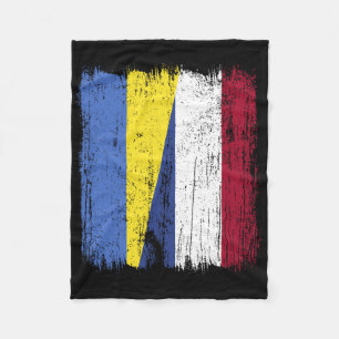 Oekraïne Holland Halve Vlag Oekraïense Nederlandse Fleece Deken