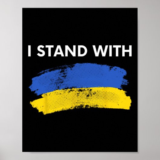 Oekraïne hulp steun poster (Voorkant)
