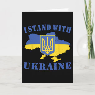 Oekraine Ik Steun Oekraine T-shirt Oekraïense Vlag Kaart