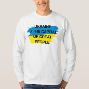 Oekraïne is de hoofdstad van Great People Long Sle T-shirt