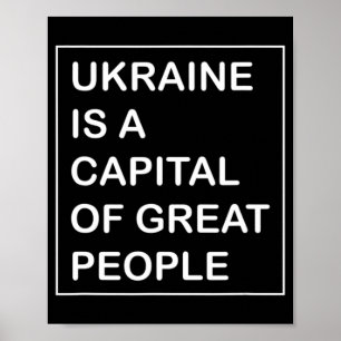 Oekraïne is een hoofdstad van groot Oekraïne Poster