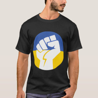 Oekraïne Kleine Vuist Solidariteit Stand Met Steun T-shirt