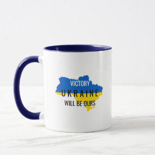 Oekraïne Kleuren Overwinning Overlay Koffiemok Mok
