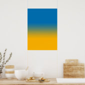 Oekraïne, kleuren van vrijheid poster (Keuken)