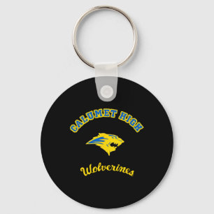 Oekraïne kleurt Calumet High Wolverines Sleutelhanger