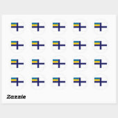 Oekraïne Marine vaandel jurk Vlag Ronde Sticker (Vel)