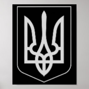 Oekraïne Militaire Wapen Van Zolensky Driehoekige Poster
