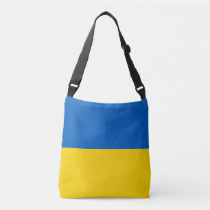 Oekraïne mode, winkelen en Oekraïense vlaggenstad Crossbody Tas