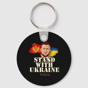 Oekraïne Montenegro Volodymyr Zelensky Sta Bij U Sleutelhanger