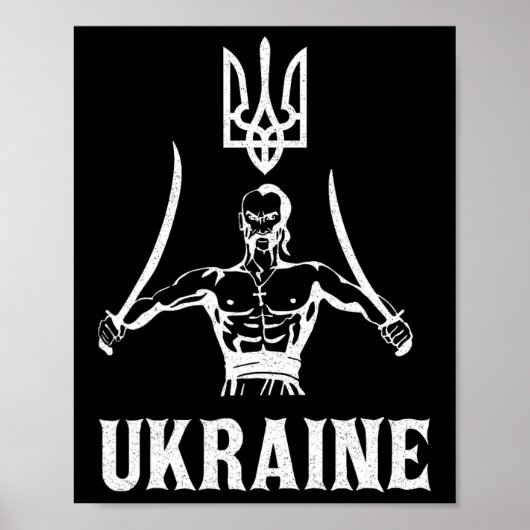Oekraïne Oekraïens Kiev Trysub Vlag 8 Poster (Voorkant)