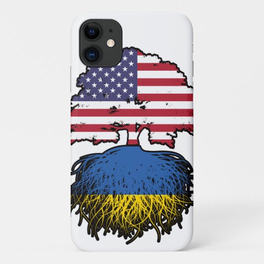 Oekraïne Oekraïense Amerikaanse Verenigde Staten Case-Mate iPhone Case (Achterkant)