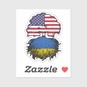 Oekraïne Oekraïense Amerikaanse Verenigde Staten Sticker