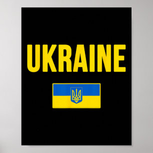 Oekraïne Oekraïense Vlag 3 Poster