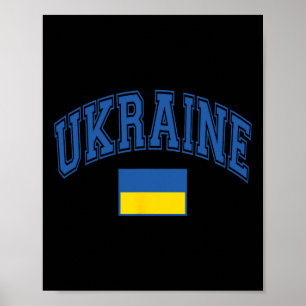 Oekraïne Oekraïense Vlag Grafisch  Poster