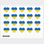 Oekraïne - Oekraïense vlag Hart Sticker (Vel)